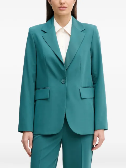 Sisley single-breasted flap-pocket blazer Green 2KVXLW025