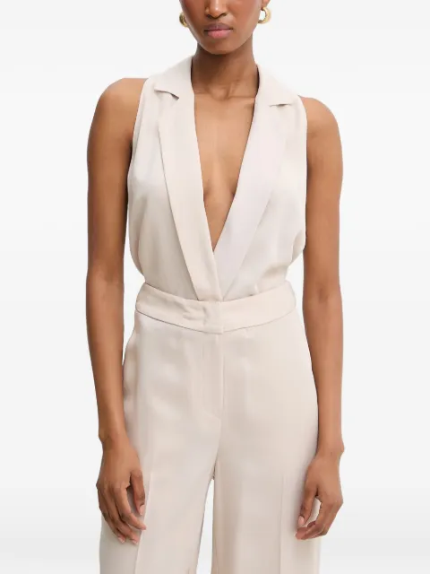 SIMONA CORSELLINI V-neck jumpsuit Neutrals P26CPTU00101