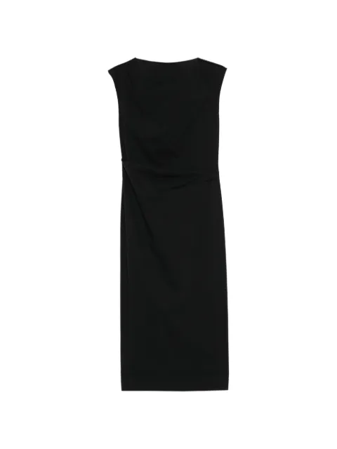 LESS draped waist sleeveless dress Black 2Q5G16470