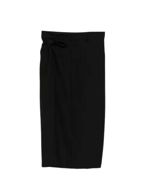 LESS wool midi skirt Black 2Q4D16130