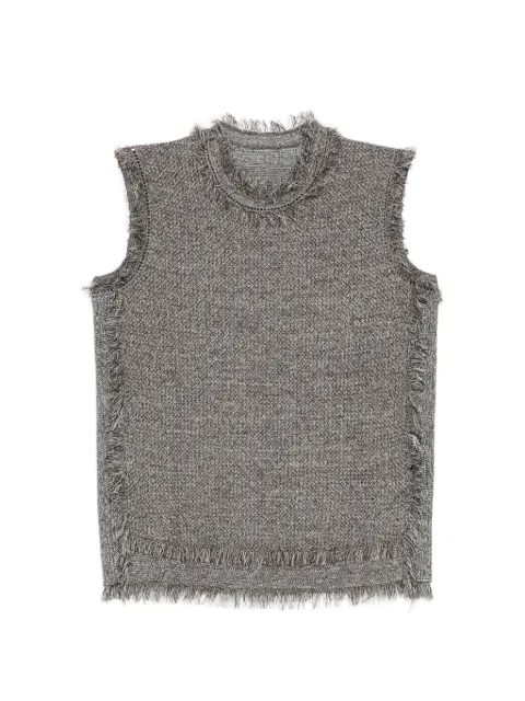 JNBY fringed knit vest Grey 5Q4312390