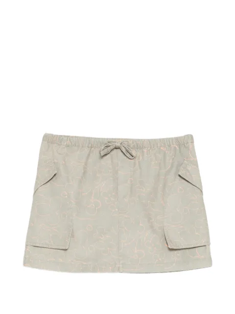 JNBY floral-print mini skirt Grey 5Q3D11390