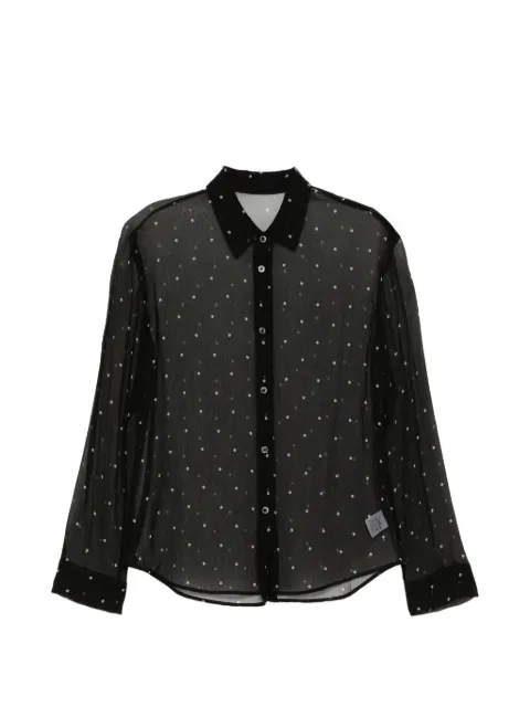 JNBY polka-dot shirt Black 5Q3213650