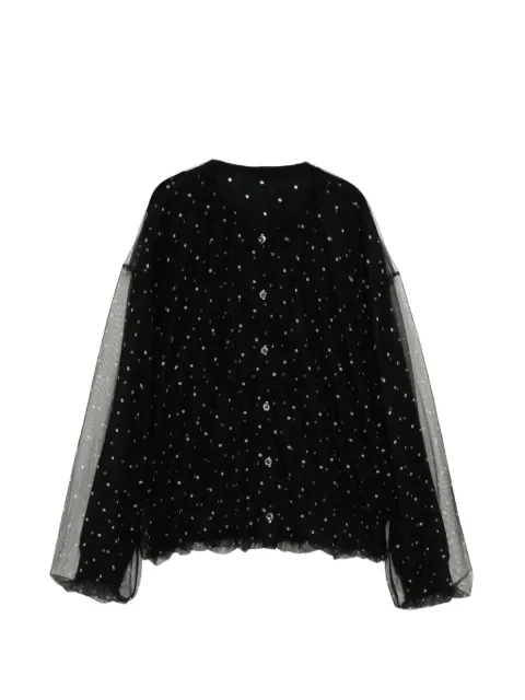 JNBY polka-dot cardigan Black 5Q3313910