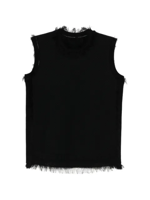 JNBY fringed knit vest top Black 5Q4312390