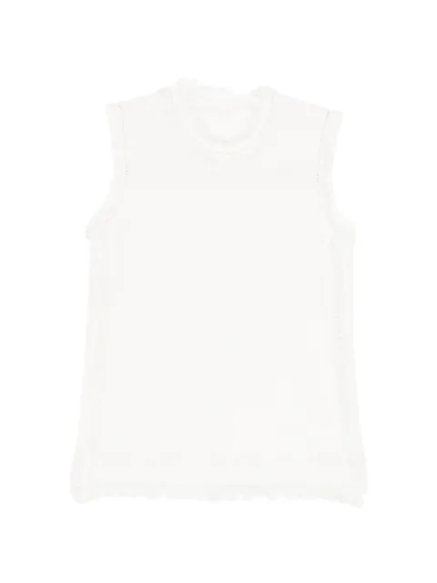 JNBY fringed knitted vest White 5Q4312390