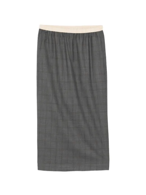 LESS H-line checked skirt Grey 2Q3D13840