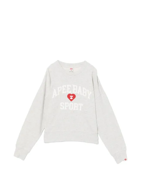 APEE™ by *A BATHING APE® logo-embroidered sweatshirt Grey AS207A6