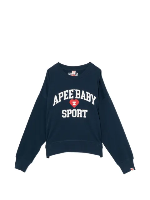 APEE™ by *A BATHING APE® logo-embroidered sweatshirt Blue AS207A6