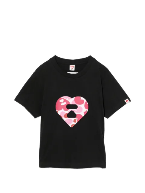 APEE™ by *A BATHING APE® heart-printed T-shirt Black 0PXTEAS490A6Q