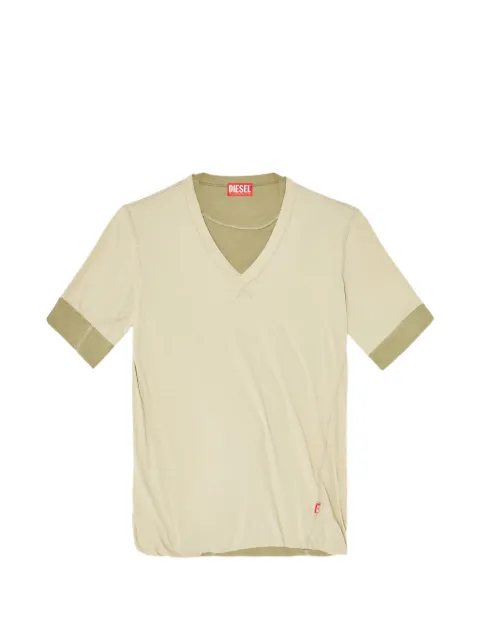 Diesel twisted double-layer top Neutrals A236610DECQ
