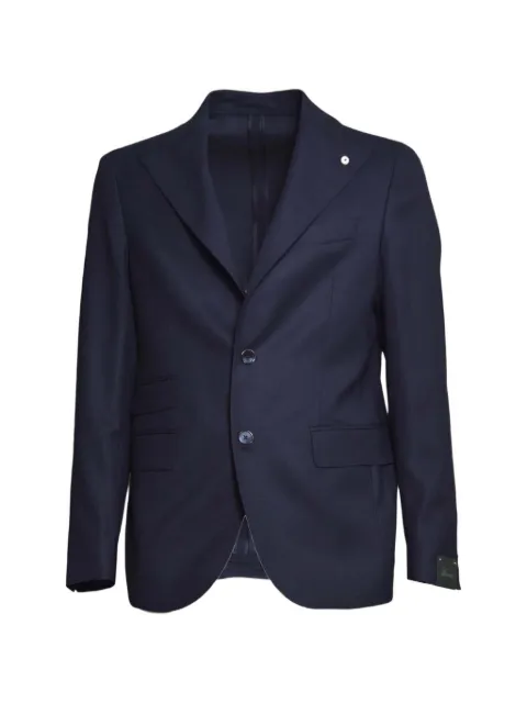 BRANDO notched-lapel blazer Blue 2687623396BLU