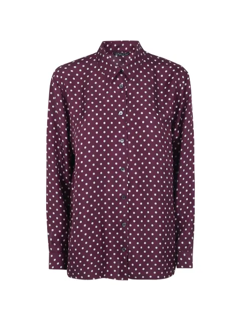 Laura Urbinati polka-dot shirt Purple E6T11TP