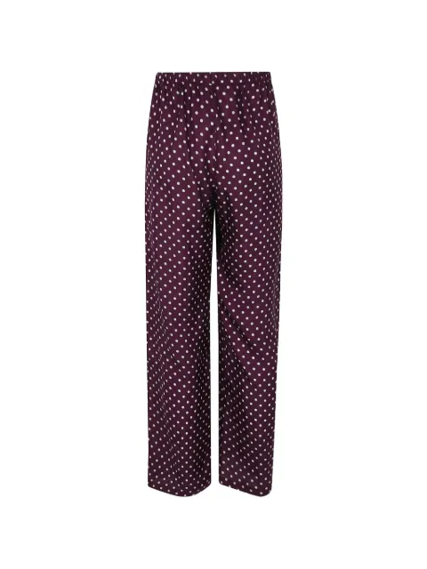 Laura Urbinati polka-dot trousers Purple E6P03TP