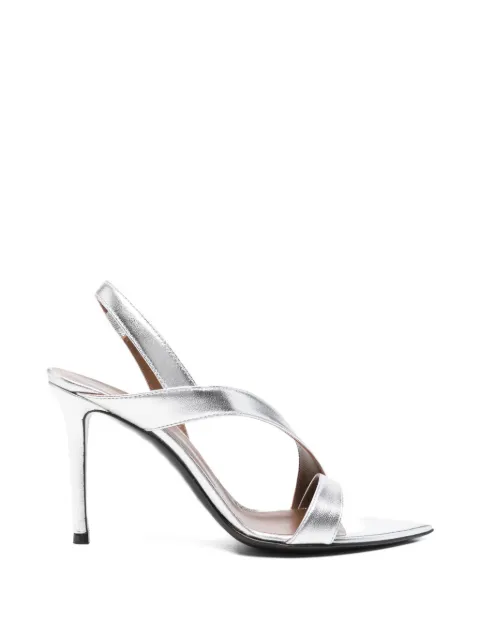 Giuseppe Zanotti Intrigo crossover-strap heeled sandals Silver E600049001