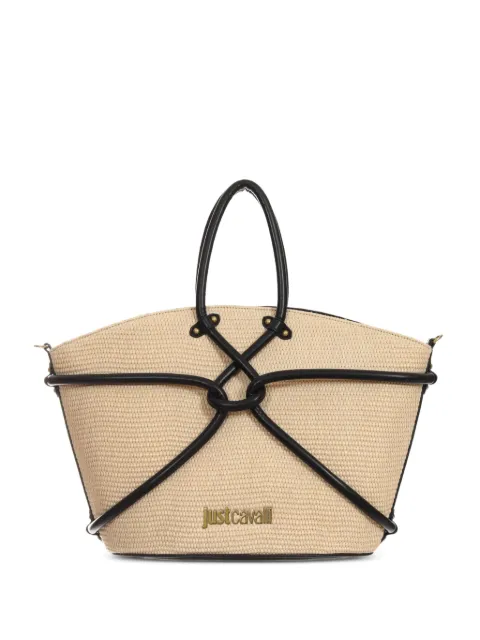 Just Cavalli knot-detail tote bag Neutrals 80RA4BR2ZSE02