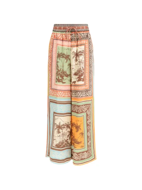 ALEMAIS Alberta palazzo pants Brown 6951P