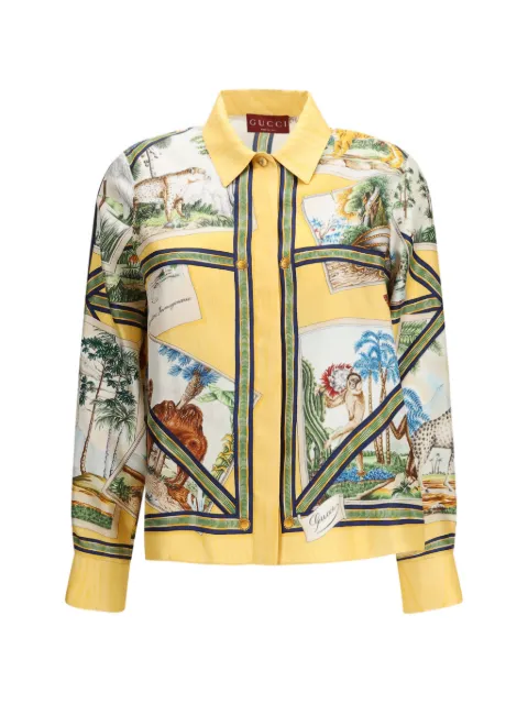 Gucci button-up shirt Yellow 856090ZAUK6