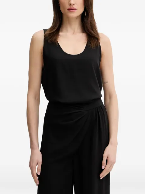 SIMONA CORSELLINI scoop-neck top Black P26CPTO02001