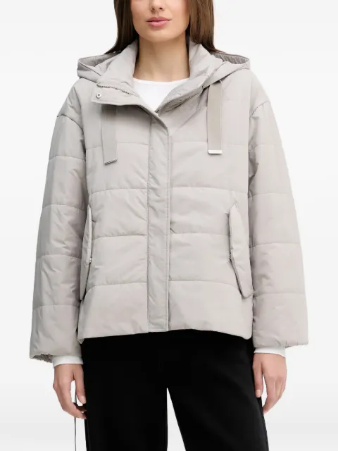 Sisley hooded quilted jacket Grey 2SB4LN06O