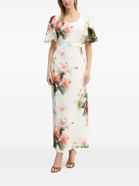 Silvian Heach floral-print midi dress White GPP26282VE