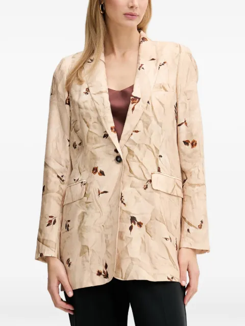 Silvian Heach floral-print blazer Neutrals GPP26414GC