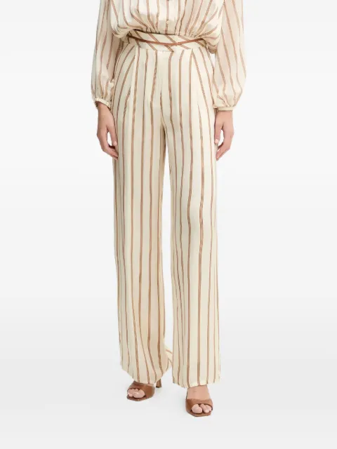 SIMONA CORSELLINI striped trousers Neutrals P26CPPA00901