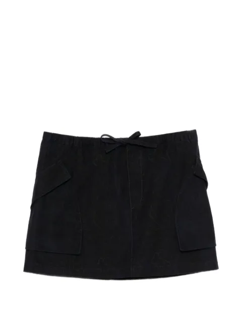 JNBY floral-print mini skirt Blue 5Q3D11390
