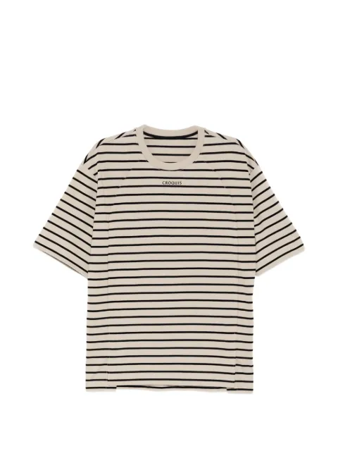 CROQUIS logo-printed T-shirt Neutrals 9Q4112510