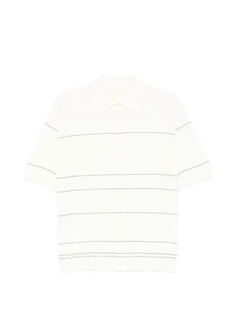 CROQUIS striped collared shirt Neutrals 9Q4311390