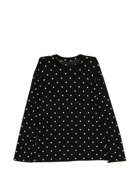 JNBY polka dot long-sleeve top Black 5Q3113610