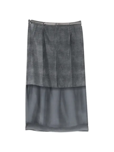 JNBY contrast-tone midi skirt Grey 5Q4D12690