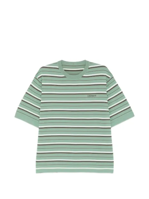 CROQUIS logo-embroidered T-shirt Green 9Q4312490