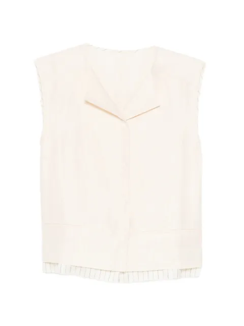 LESS V-neck sleeveless vest Neutrals 2Q4510150