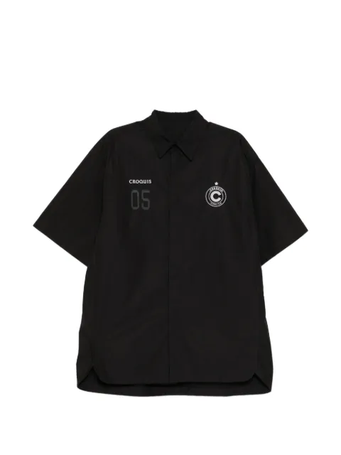 CROQUIS logo-embroidered shirt Black 9Q4213380