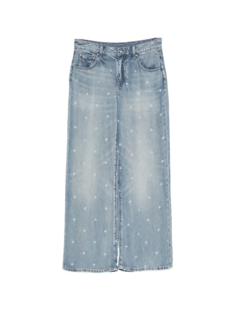 JNBY polka dot flared jeans Blue 5Q3E12350