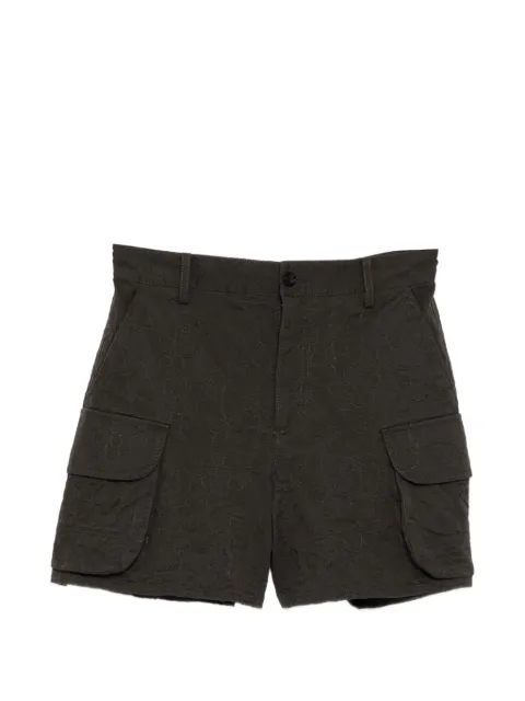 JNBY floral-embroidered shorts Brown 5Q3E11640