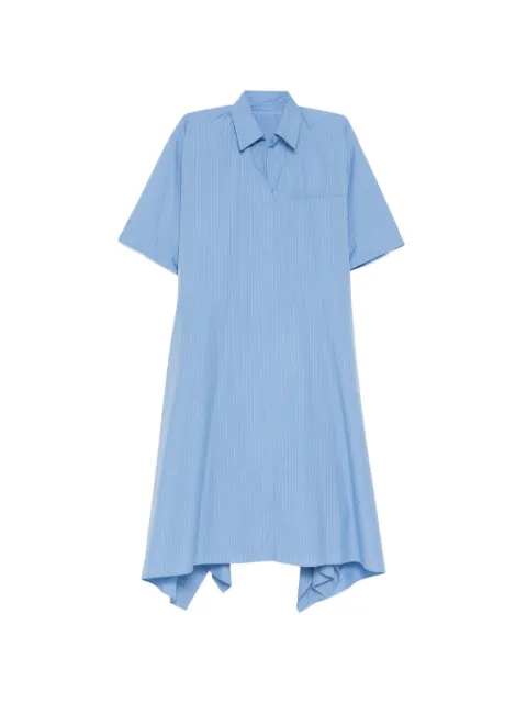 JNBY striped asymmetric hem dress Blue 5Q4G11070
