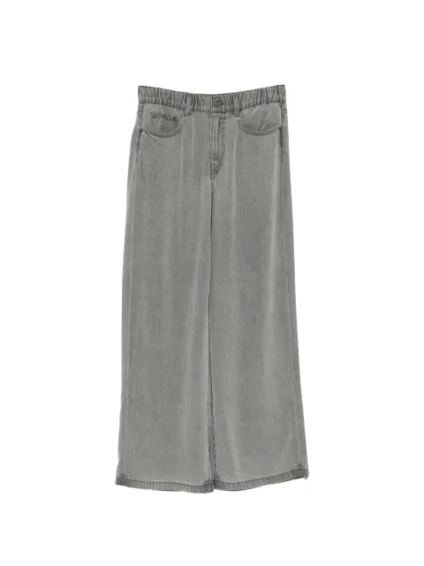 JNBY elastic waistband wide-leg jeans Grey 5Q4E15110