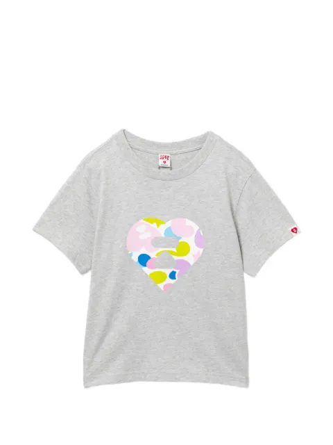APEE™ by *A BATHING APE® heart-print T-shirt Grey 0PXTEAS490A6Q