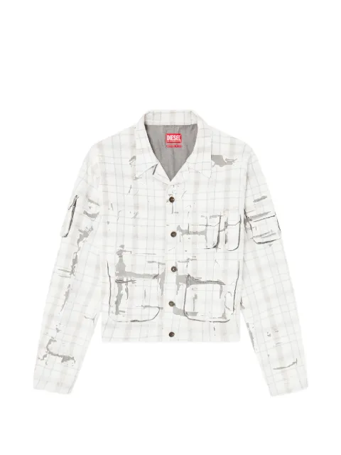 Diesel denim jacket with peel-off effect White A23924068WA