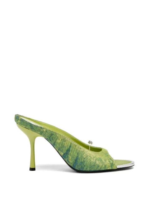 Diesel D-Diam's Sa distressed sandals Green Y03982P7675