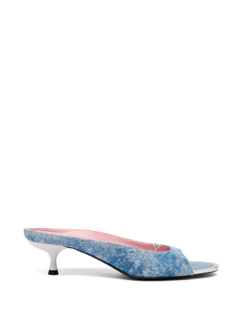 Diesel D-Diam's-Sa logo-plaque sandals Blue Y03974P7675