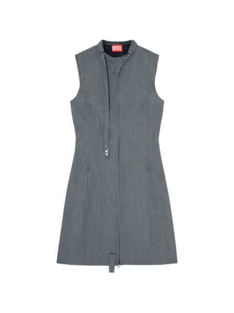 Diesel D-Ruvan sleeveless zip mini dress Grey A222750WICS