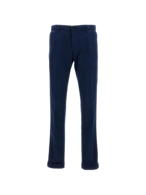 Incotex cuffed straight-leg trousers Blue 18S1009871A833