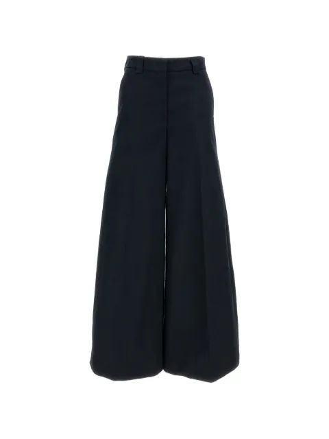 THELATEST flared palazzo trousers Blue TLWD3101T0176ABTPT0002