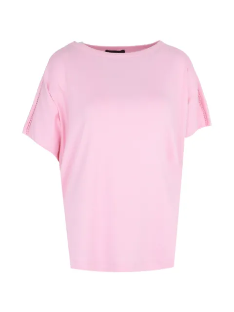 Fabiana Filippi ribbed-knit T-shirt Pink JED276F568