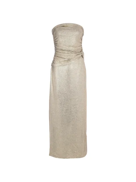 SIGNIFICANT OTHER Caera ruched strapless dress Gold SD2510139D