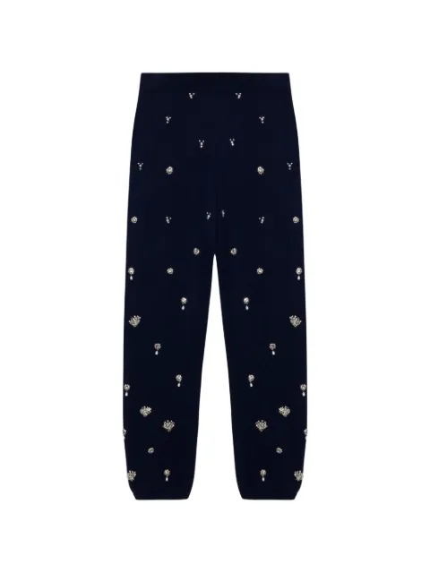SIMKHAI Kandace crystal-embellished trousers Blue 6254110K
