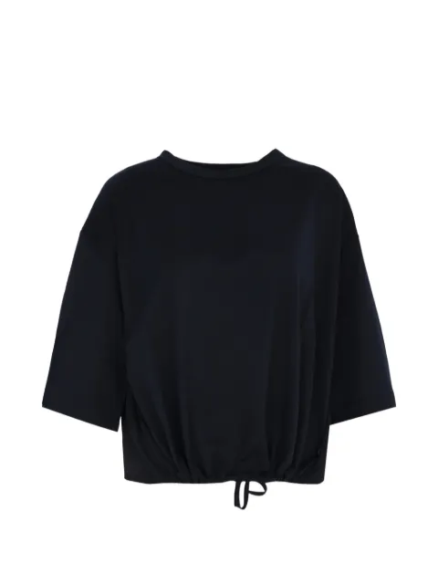 Fabiana Filippi drawstring-hem T-shirt Blue JED276F583M222000